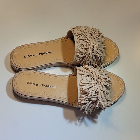DIRTY LAUNDRY POM POM  SLIP ON ROUND TOE SANDAL - Picture 8 of 14